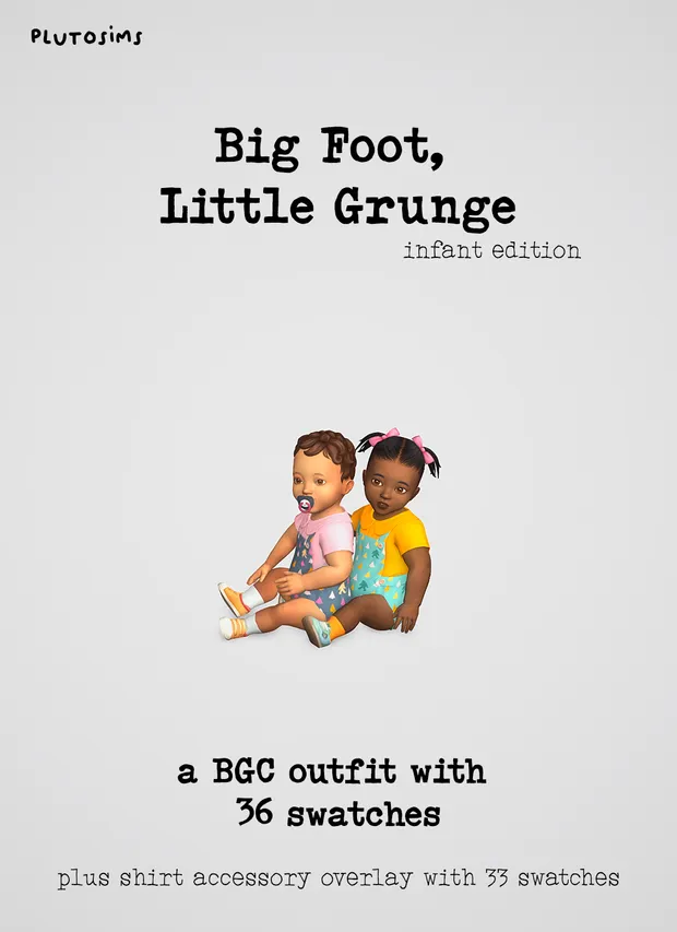 Big Foot, Little Grunge - Infant Outfit 